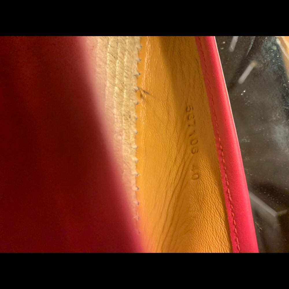 Authentic Gucci Leather Espadrilles - image 2